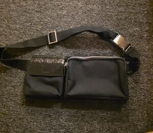 Stylish Black Belt Bag